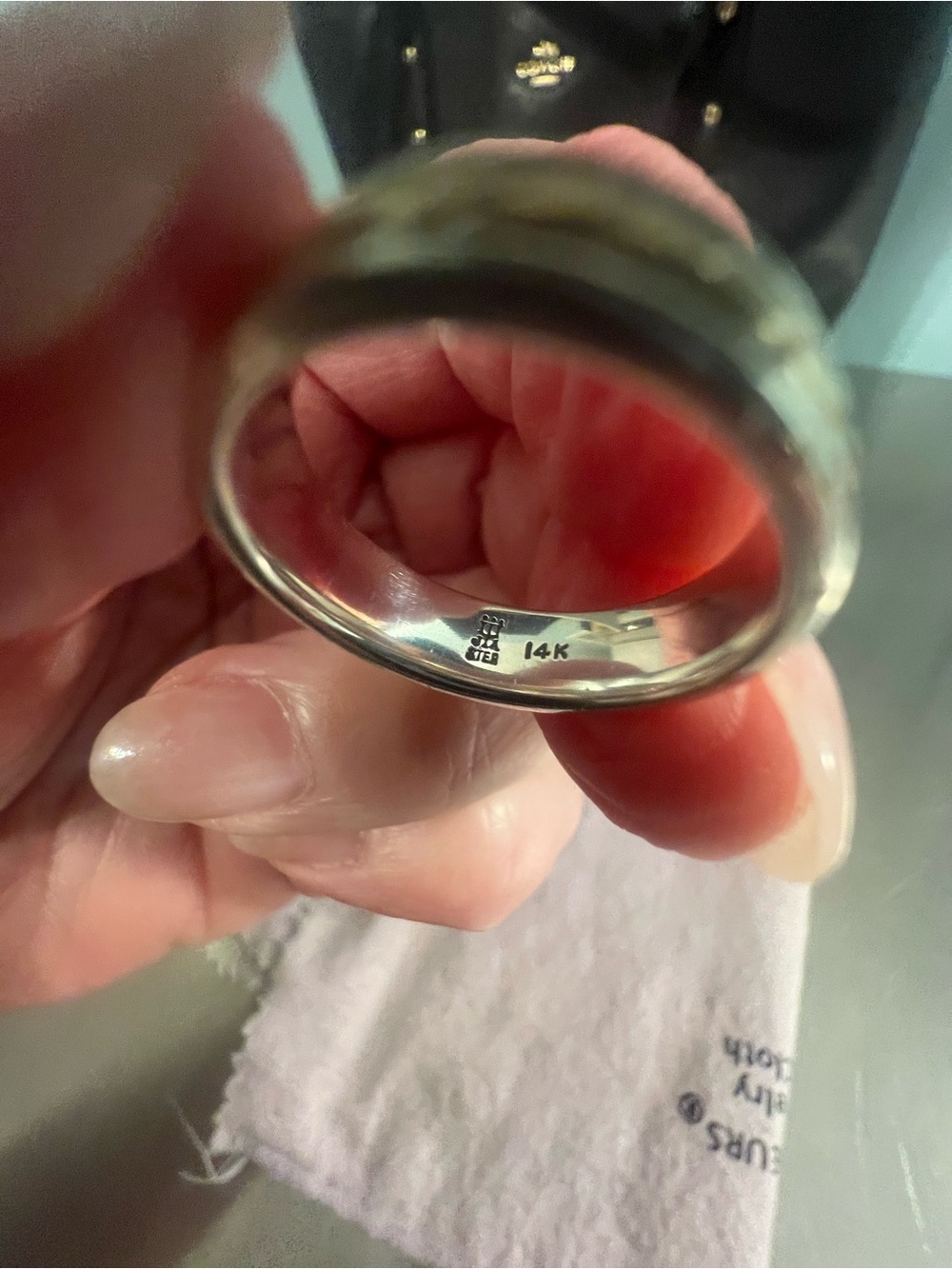 James Avery 14K & Sterling Silver Wedding Band - Picture 4 of 4